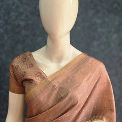 Pichwai Print Tussar Silk Saree