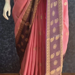 Big Butta Tussar Silk Saree