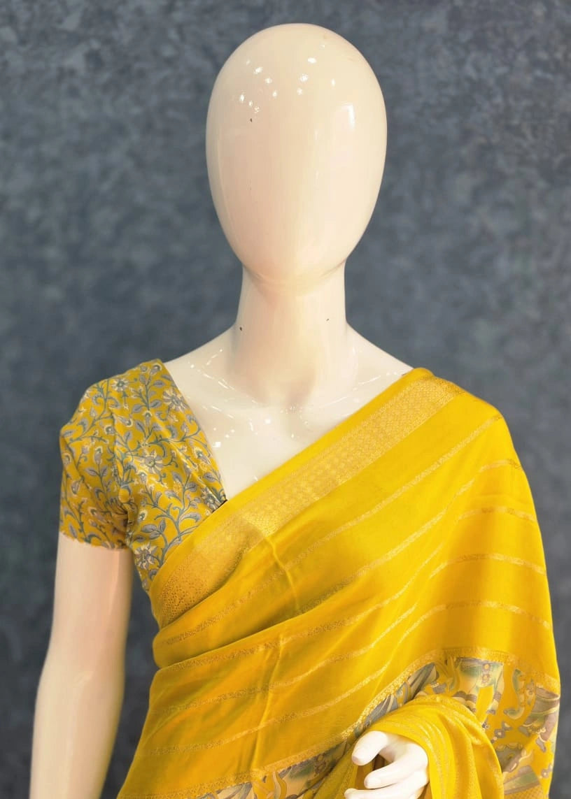 Crepe Viscose Yellow