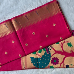 Paithani Chanderi Silk Saree