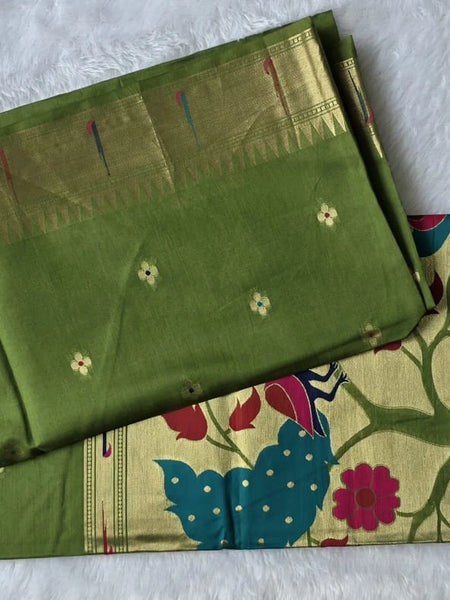 Paithani Chanderi Silk Saree