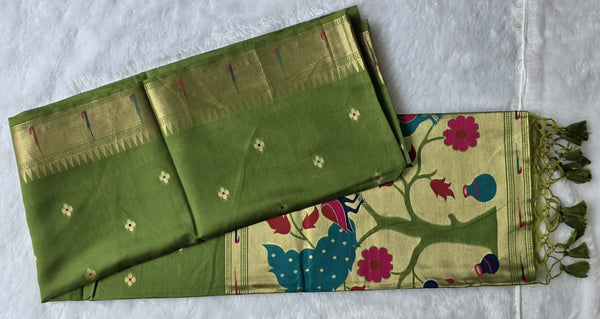 Paithani Chanderi Silk Saree