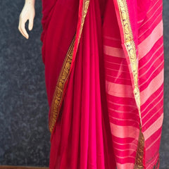 Ragini Pink Cotton cotton Saree