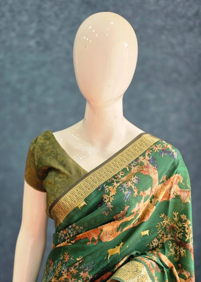 Dola Silk Leaf Green