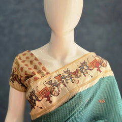 Kalamkari Tussar Saree