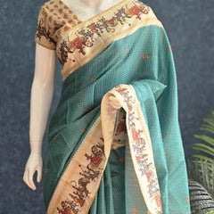Kalamkari Tussar Saree
