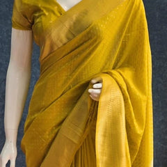 Small Butta Gorgette Crepe Saree