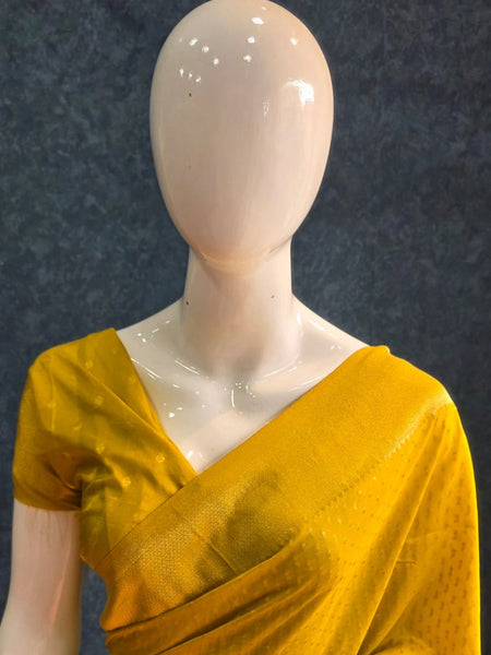 Small Butta Gorgette Crepe Saree