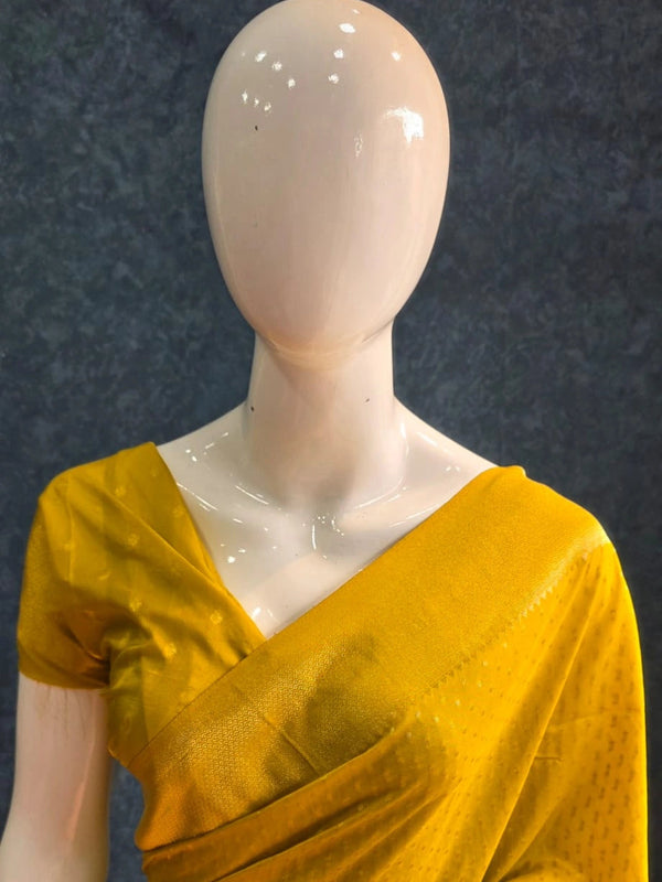 Small Butta Gorgette Crepe Saree