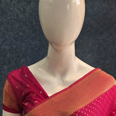 Small Butta Gorgette Crepe Saree