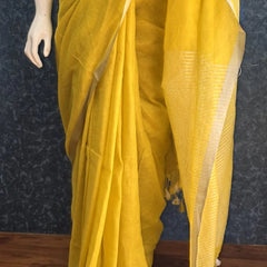 Embroider Linen Saree