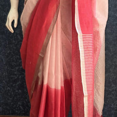 Embroider Linen Saree