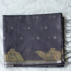 Chanderi Purple Saree
