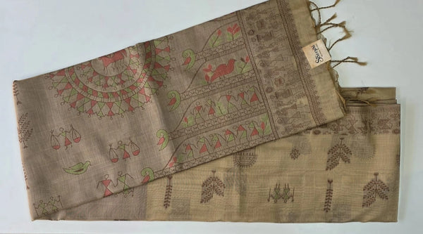 Jamdhani  Linen Saree