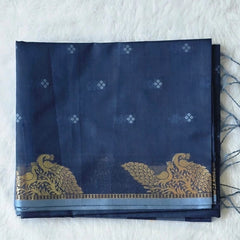 Chanderi Navy Blue Saree
