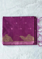 Chanderi Magenta Saree