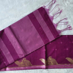 Chanderi Magenta Saree