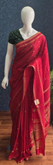Semi Silk Bentex Border Red Green