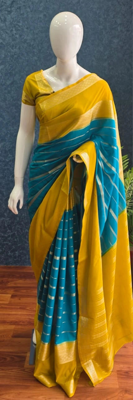 Soft Silk Blue Yellow