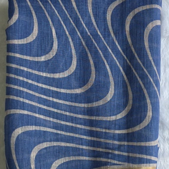 Light Weight Beige Powder Blue Cotton Silk Saree