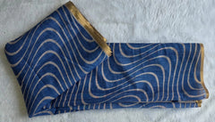 Light Weight Beige Powder Blue Cotton Silk Saree