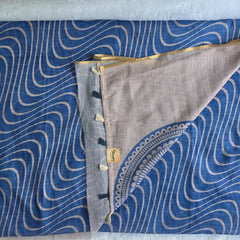 Light Weight Beige Powder Blue Cotton Silk Saree