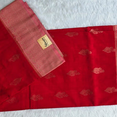 Multi Red Semi Silk Saree