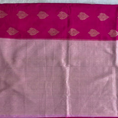 Multi Pink Semi Silk Saree