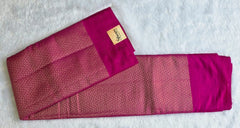 Brocade Pink Semi Silk Saree
