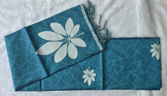 Viscose  Blue Tussar Saree
