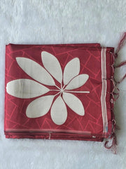 Viscose  Red Tussar Saree