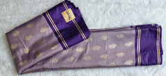 Chit Pallu Lavender Viscose Saree
