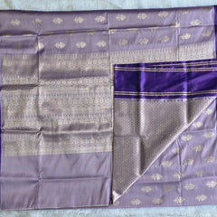 Chit Pallu Lavender Viscose Saree