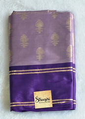 Chit Pallu Lavender Viscose Saree