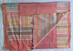Light Weight Baby Pink Cotton Silk Saree