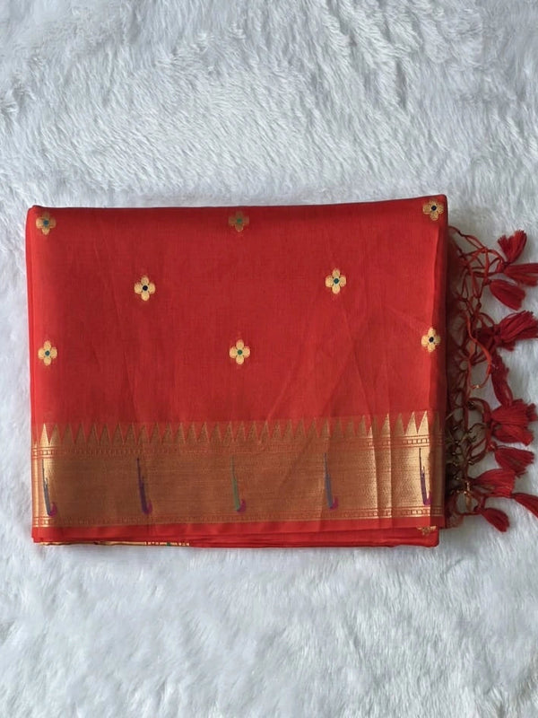 Paithani Chanderi Silk Saree
