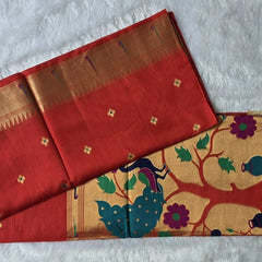 Paithani Chanderi Silk Saree