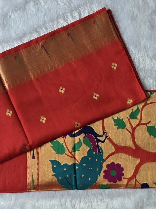 Paithani Chanderi Silk Saree