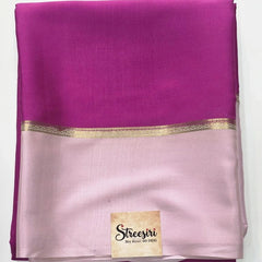 Pure Mysore Crepe Kaddi Border Saree