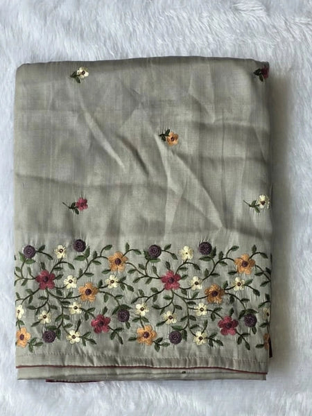 Satin Tussar Saree