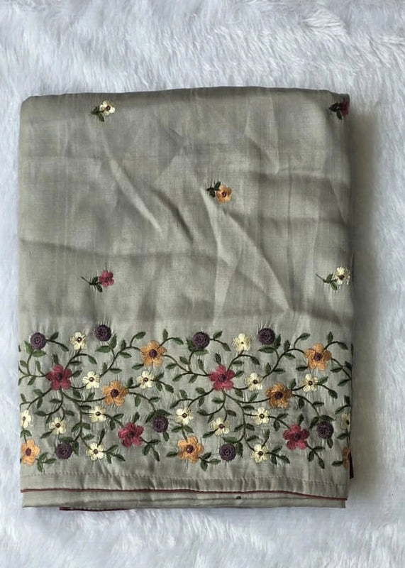 Satin Tussar Saree