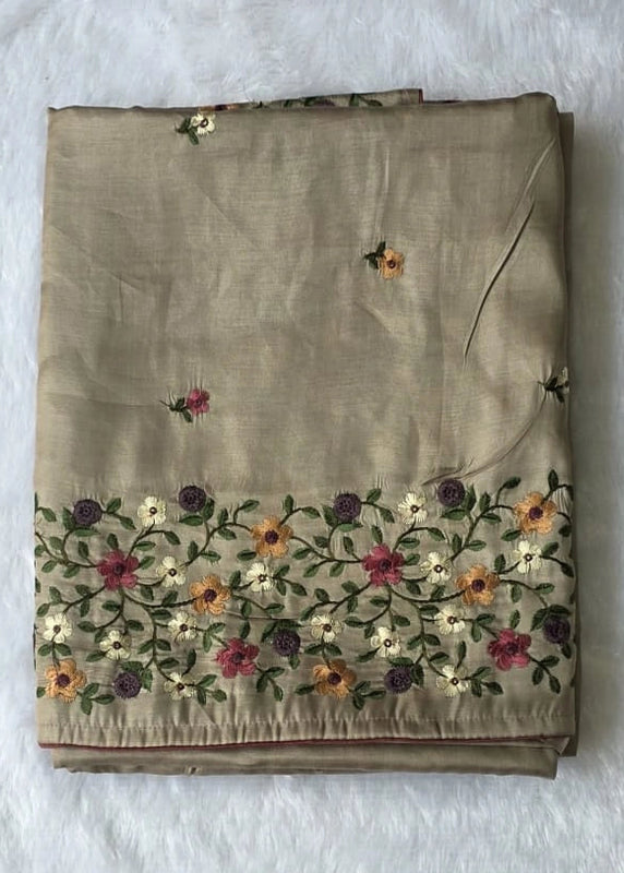 Satin Tussar Saree