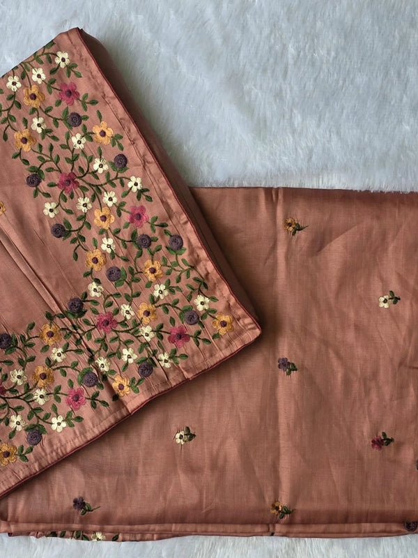 Satin Tussar Saree