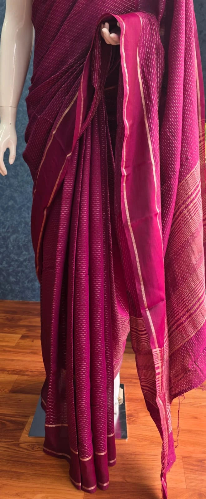 Assam Silk Wine Pink