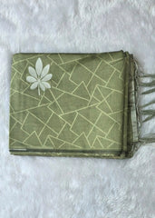 Viscose pista Tussar Saree