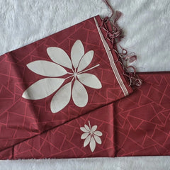 Viscose  Tussar Floral Print Saree