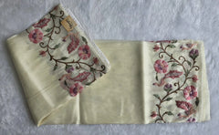 Tissue Half White Saree