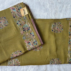 Windy Mustard Crush Saree