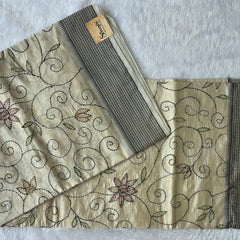 Kantha Work  Saree