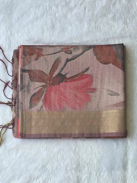 Floral Digital Print Sarees